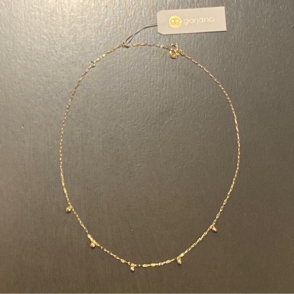 GORJANA 18k Gold Plated Preston Mini Flutter Necklace - Picture 1 of 10
